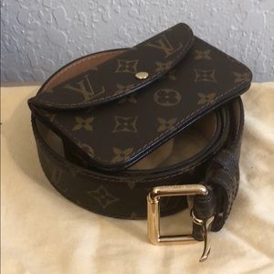 Louis Vuitton waist pouch.